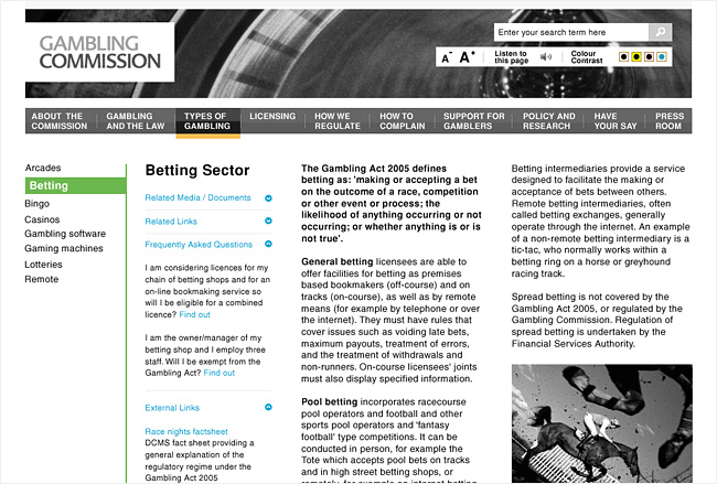 Gambling Commission Internal